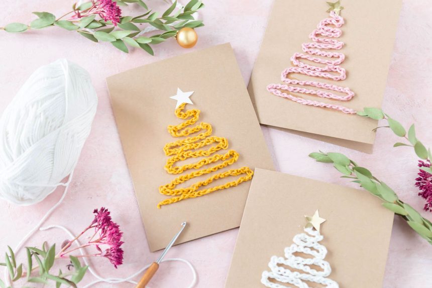 Weihnachtskarten mit Tannenbaum basteln | ars textura – DIY-Blog